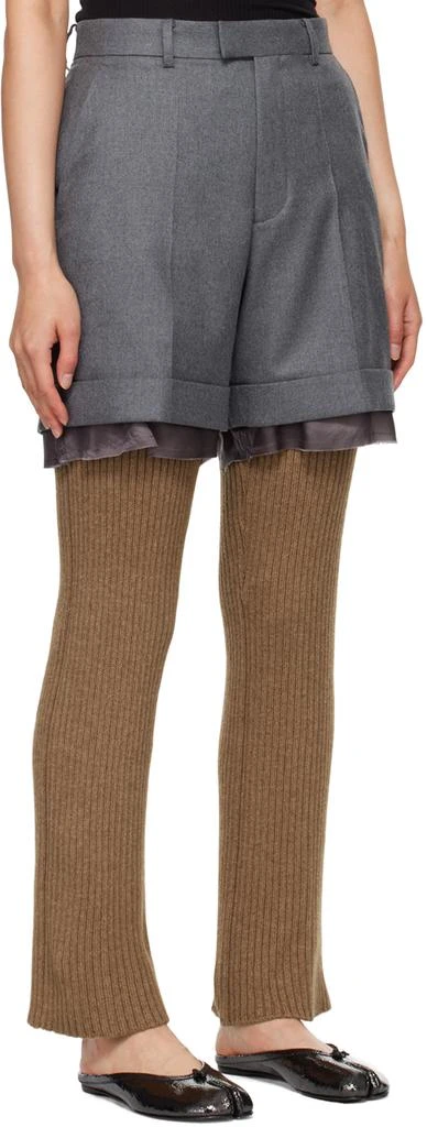 UNDERCOVER Gray Layered Trousers 2