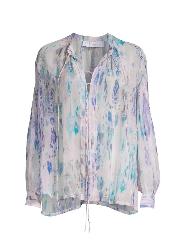 IRO Lade Abstract Tie-Neck Blouse 3