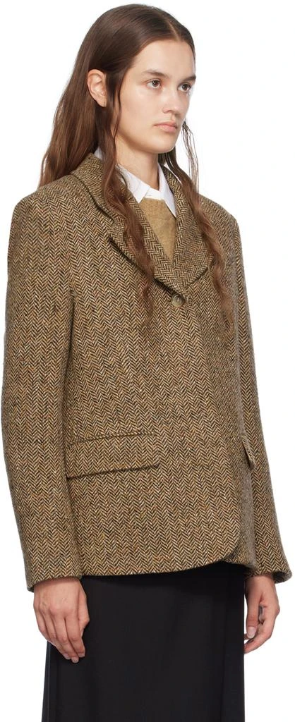 Hugo Boss Brown Herringbone Blazer 2