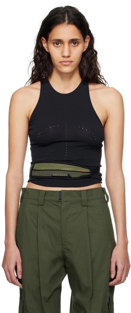 Hyein Seo Navy Crescent Knit Tank Top 1