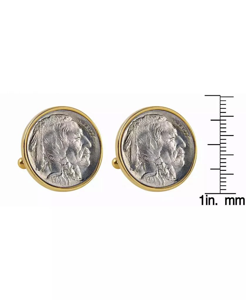 American Coin Treasures 1913 First-Year-Of-Issue Buffalo Nickel Bezel Coin Cuff Links 2