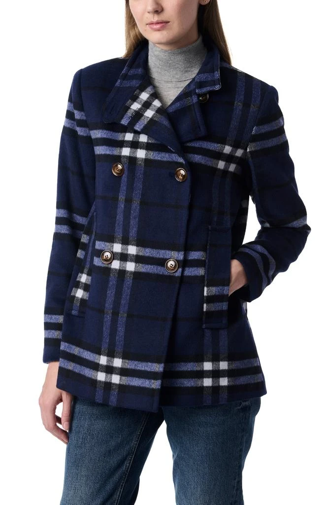 Bernardo Plaid Swing Coat 5