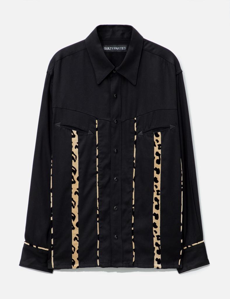 WACKO MARIA Beige Leopard Open Collar Shirt XL - Shirts