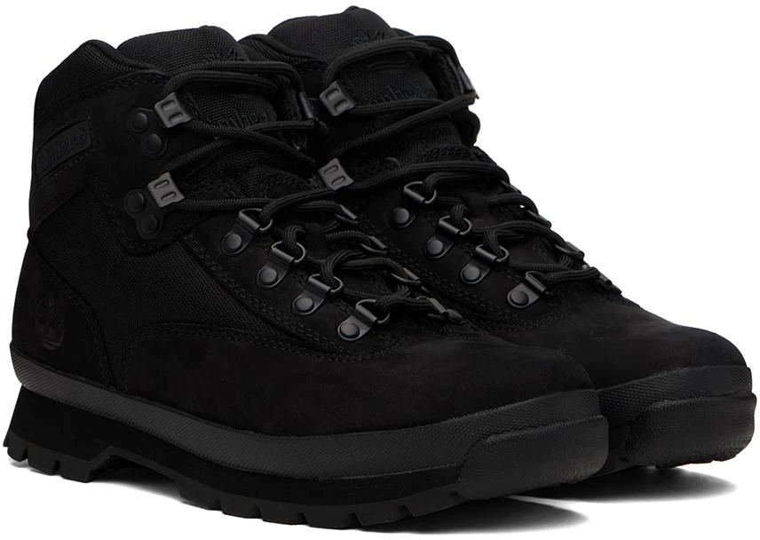 Timberland Black Euro Hiker Boots 4