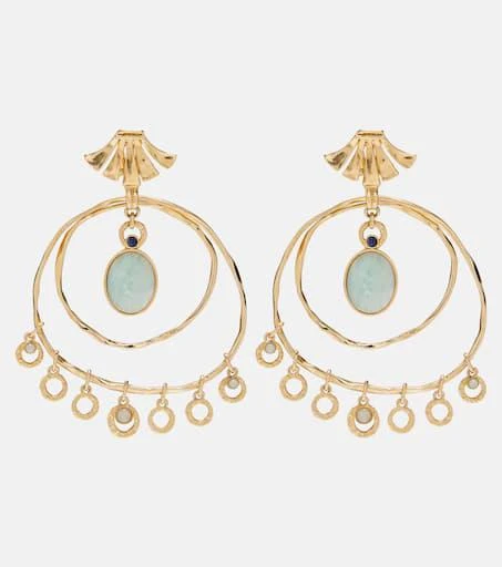 Chloé Chloé Sunflower embellished drop earrings Free Shipping