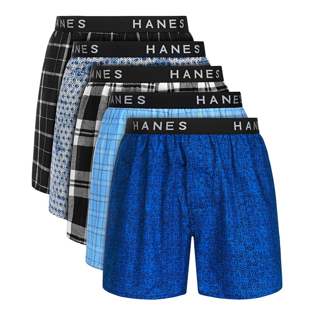 Hanes Men's Ultimate 5-Pk. Moisture-Wicking Boxers