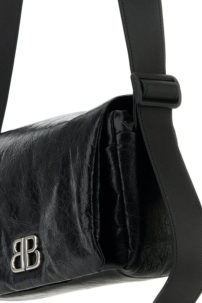 Balenciaga Black leather small Monaco crossbody bag 4