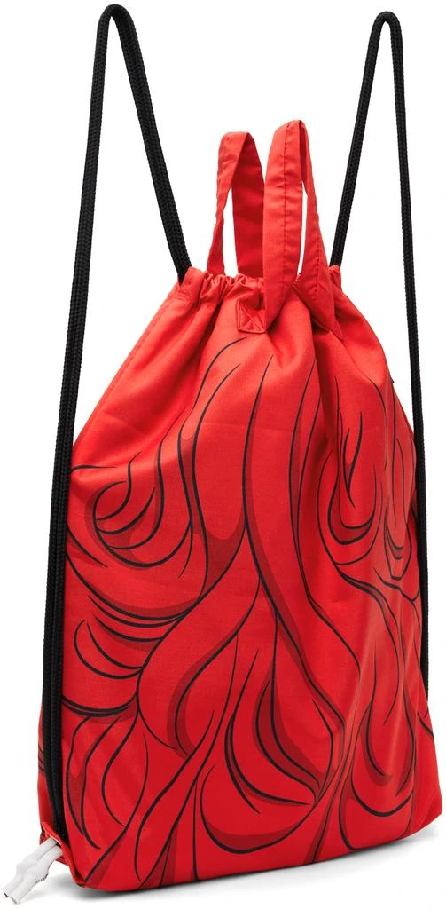 pushBUTTON SSENSE Exclusive Red Goggles Girl Backpack 3