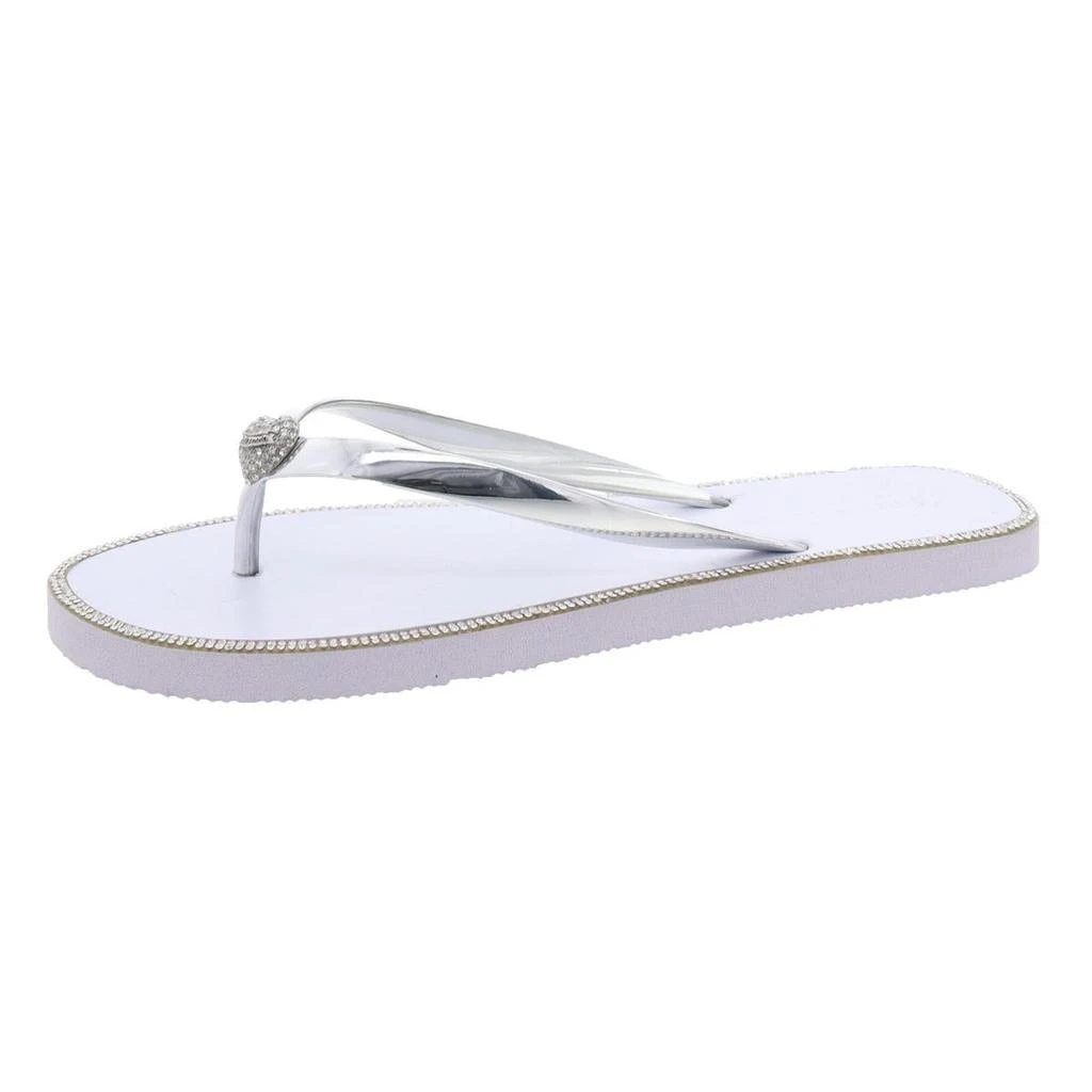 Juicy Couture Womens Embellished Manmade Flip-Flops 4