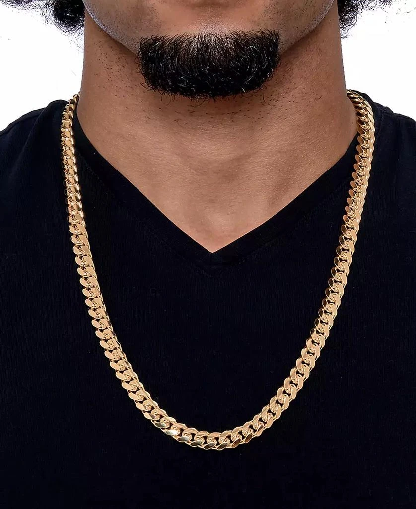 Macy's Men's Solid Cuban Link Bracelet in 14k Gold-Plated Sterling Silver 2