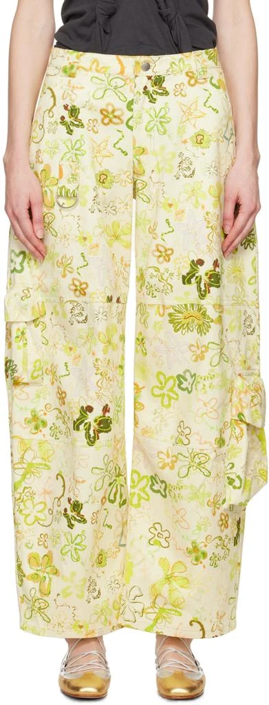 Collina Strada Yellow Lawn Cargo Pants 1