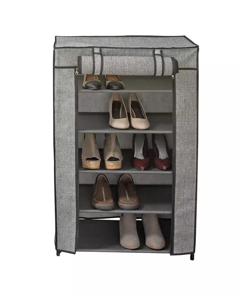 Simplify 5 Tier Shoe Organizer with Cover 8