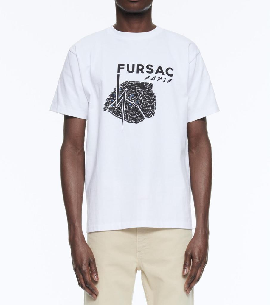 Fursac Fursac - T-Shirt Paris En Jersey De Coton Biologique - Blanc