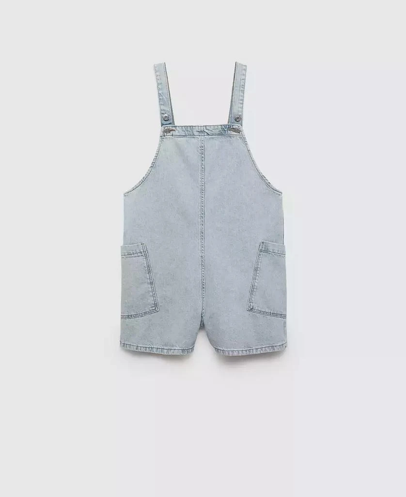 Mango Women's Denim Jumpsuit Shorts 6