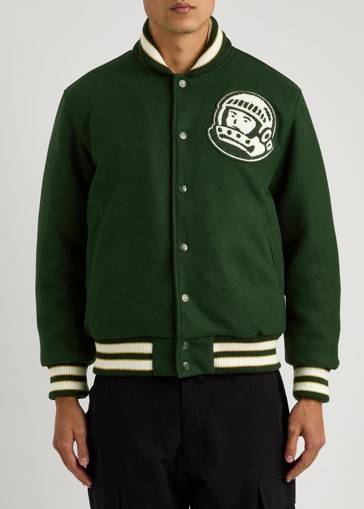 Billionaire Boys Club Logo-appliquéd padded felt varsity jacket