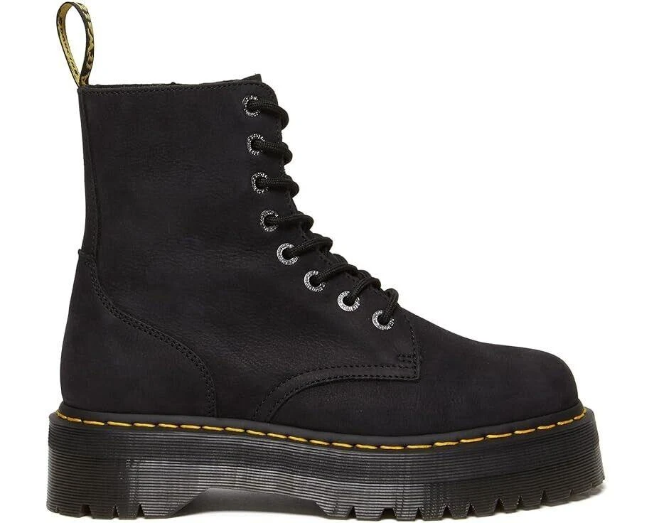 Dr. Martens Jadon III Boots Unisex US M9/W10 Charcoal Gray Leather Shoes FZP235 (Charcoal Gray,Men's 9, Women's 10) 2