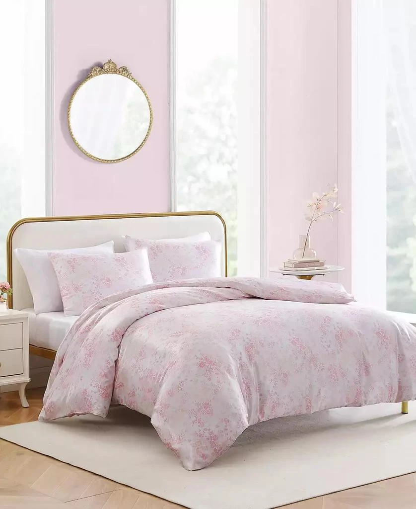 Betsey Johnson Butterfly Garden Satin 2 Piece Duvet Cover Set 2