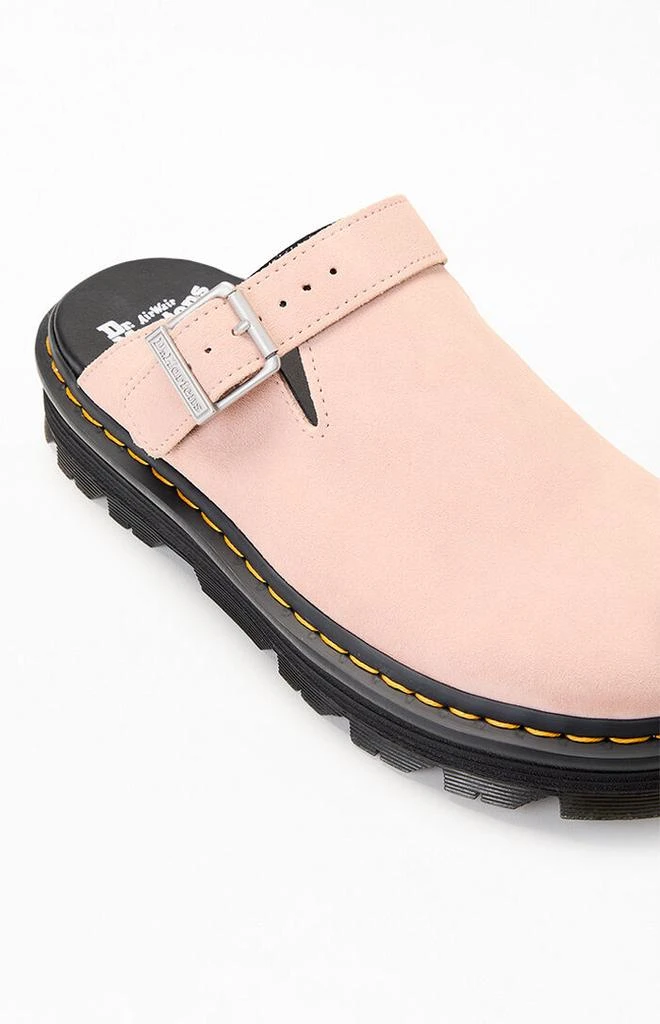 Dr. Martens Zebzag Suede Slingback Platform Mules 6