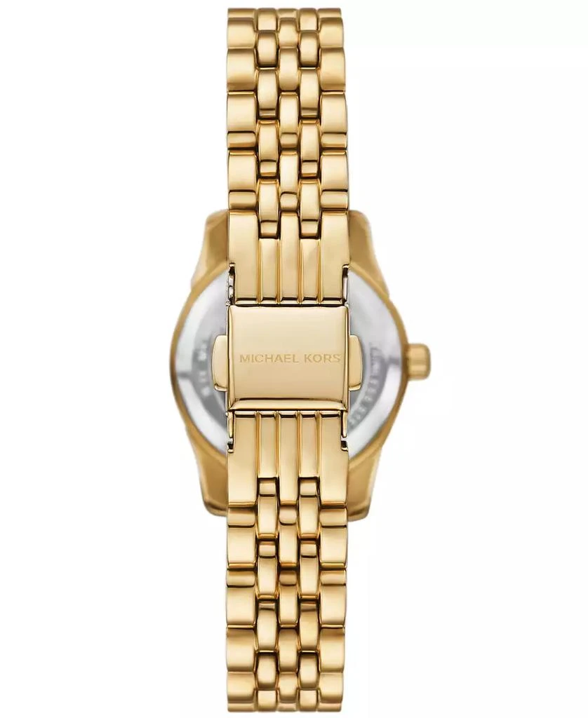 Michael Kors Women's Lexington Three-Hand Gold-Tone Stainless Steel Watch 26mm 3