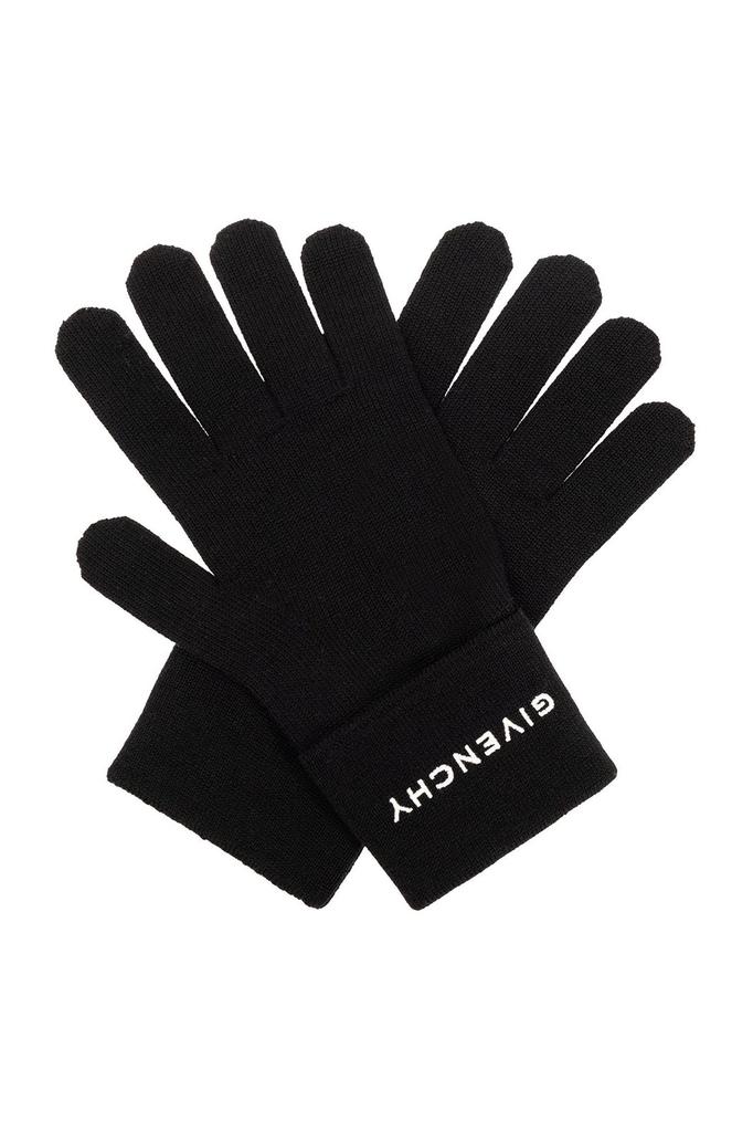 Givenchy Givenchy	 Logo Embroidered Gloves