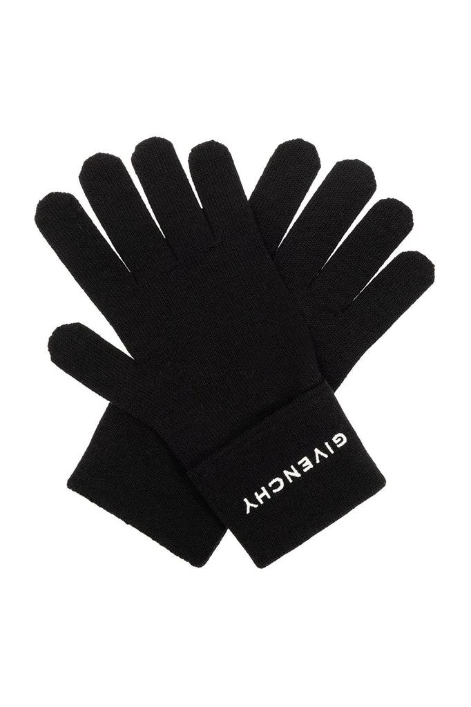 Givenchy Givenchy	 Logo Embroidered Gloves 1