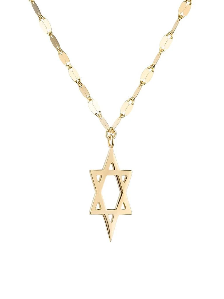 LANA Star Of David 14K Yellow Gold Charm Necklace 1