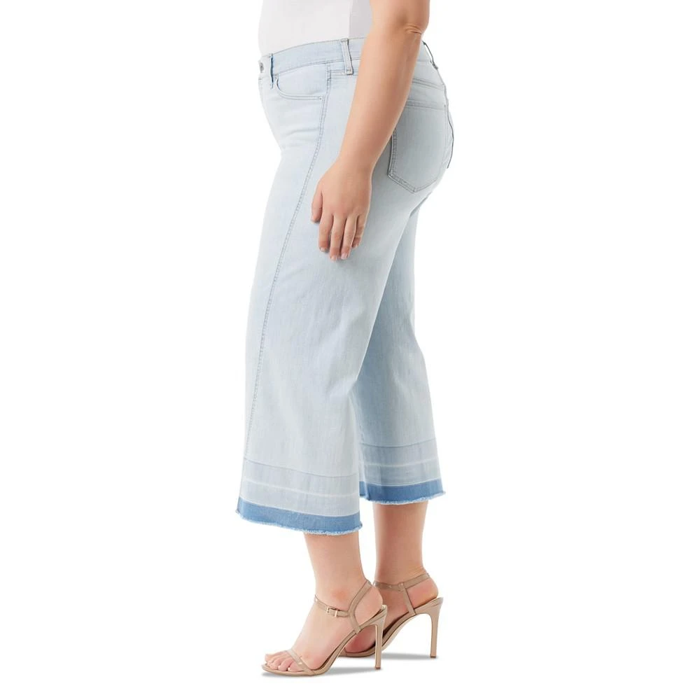 Jessica Simpson Trendy Plus Size Melody Cropped Wide-Leg Jeans 3