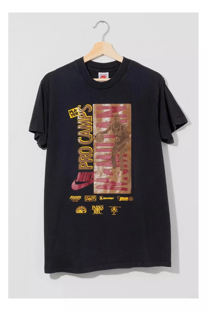 NIKE Vintage 1990s Nike Nate McMillan Signed Sonics Player Graphic T-Shirt 1
