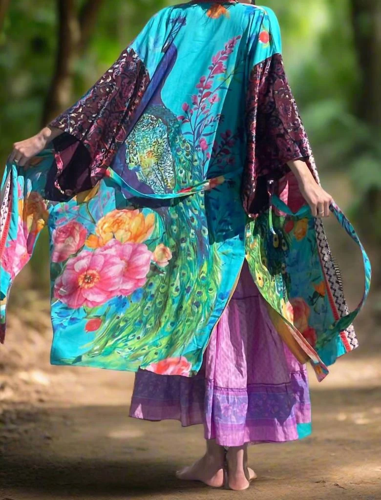 ARATTA Aratta - Majestic Peacock Kimono 3