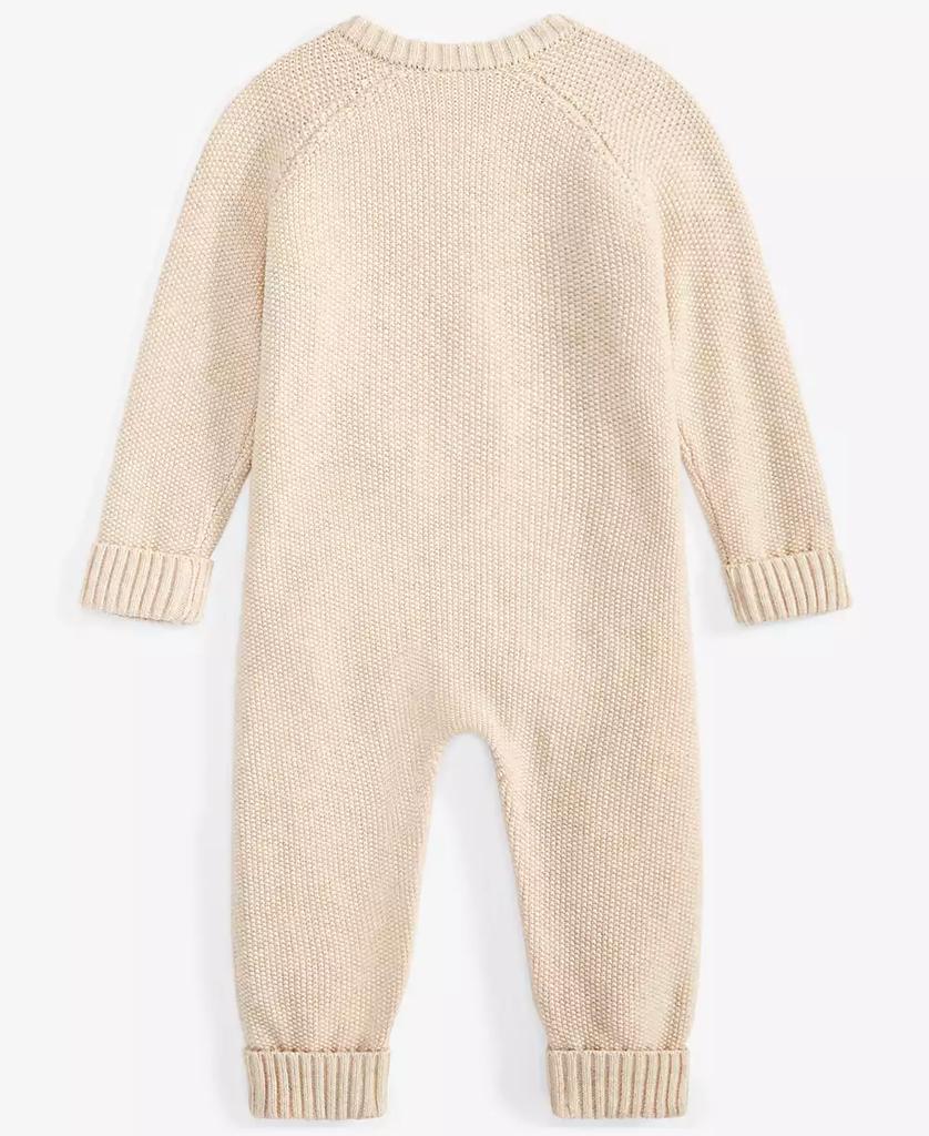 First Impressions Baby Cotton Long-Sleeve Sweater Romper, Created for Macy's