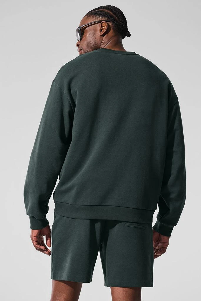 Alo Chill Crew Neck Pullover - Charcoal Green 2