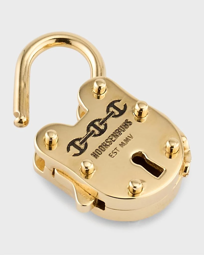 Hoorsenbuhs 18K Yellow Gold 30MM Padlock Pendant 4