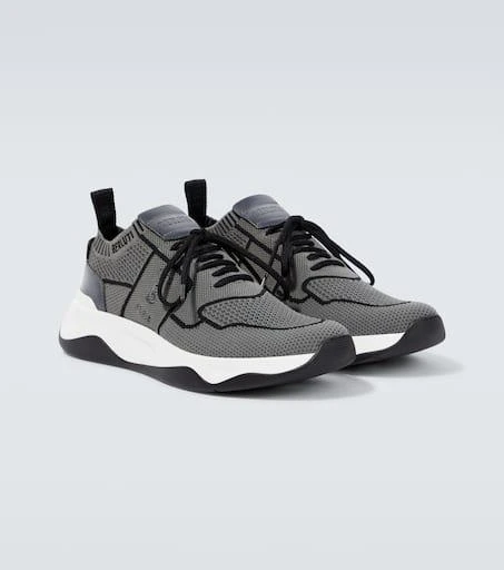 Berluti Shadow knitted and leather sneakers 5
