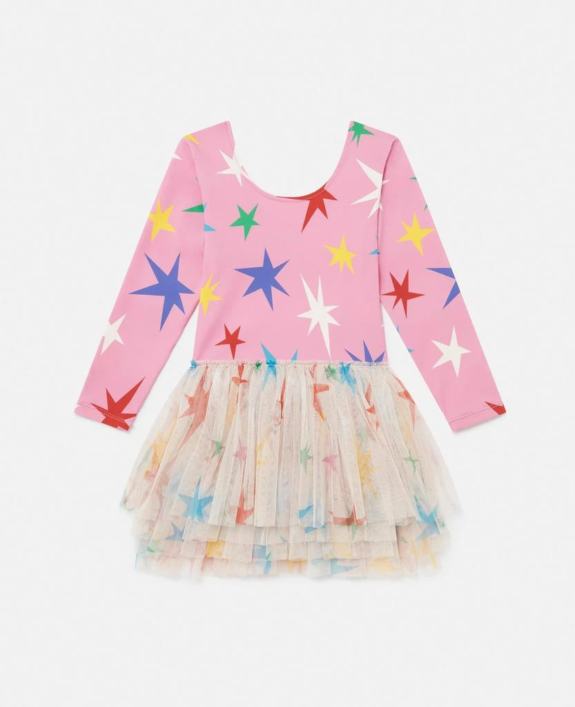 Stella McCartney Stella McCartney - Star Pattern Tulle Dress, Woman, Pink, Size: 3 1