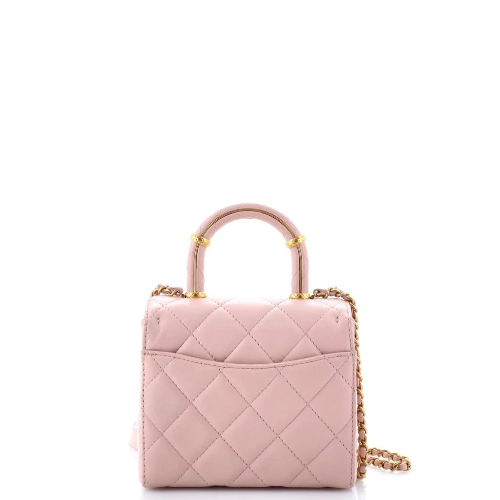 Chanel Crush Top Handle Flap Bag Quilted Lambskin Mini 3