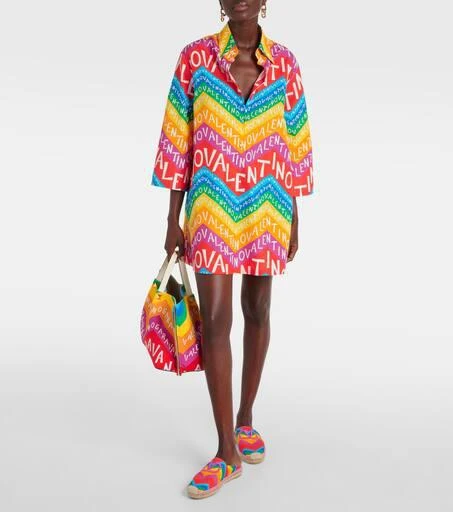 Valentino Logo cotton shirt dress 2