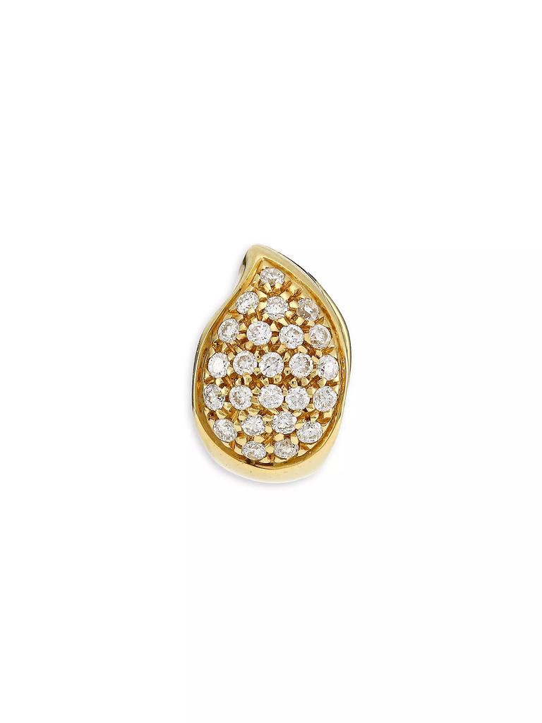 Tamara Comolli Signature Dropclasp 18K Gold & Diamond Pavé Charm