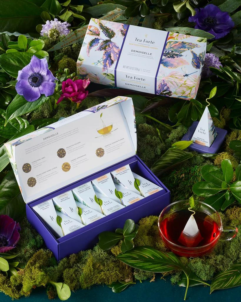 Tea Forte x The New York Botanical Garden Demoiselle Petite Presentation Box, 10 Count 4