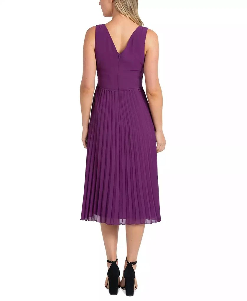 Sam Edelman Women's Pleated Faux-Wrap Dress 2