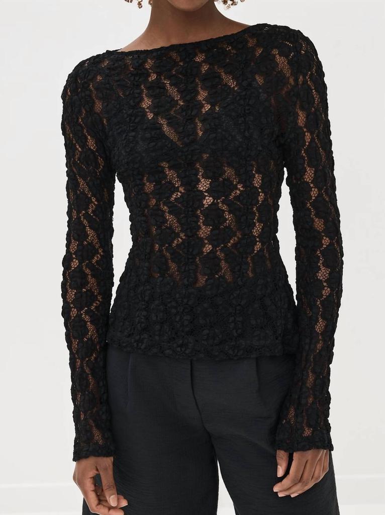 Rohe Rohe - Lace Boat Neck Top