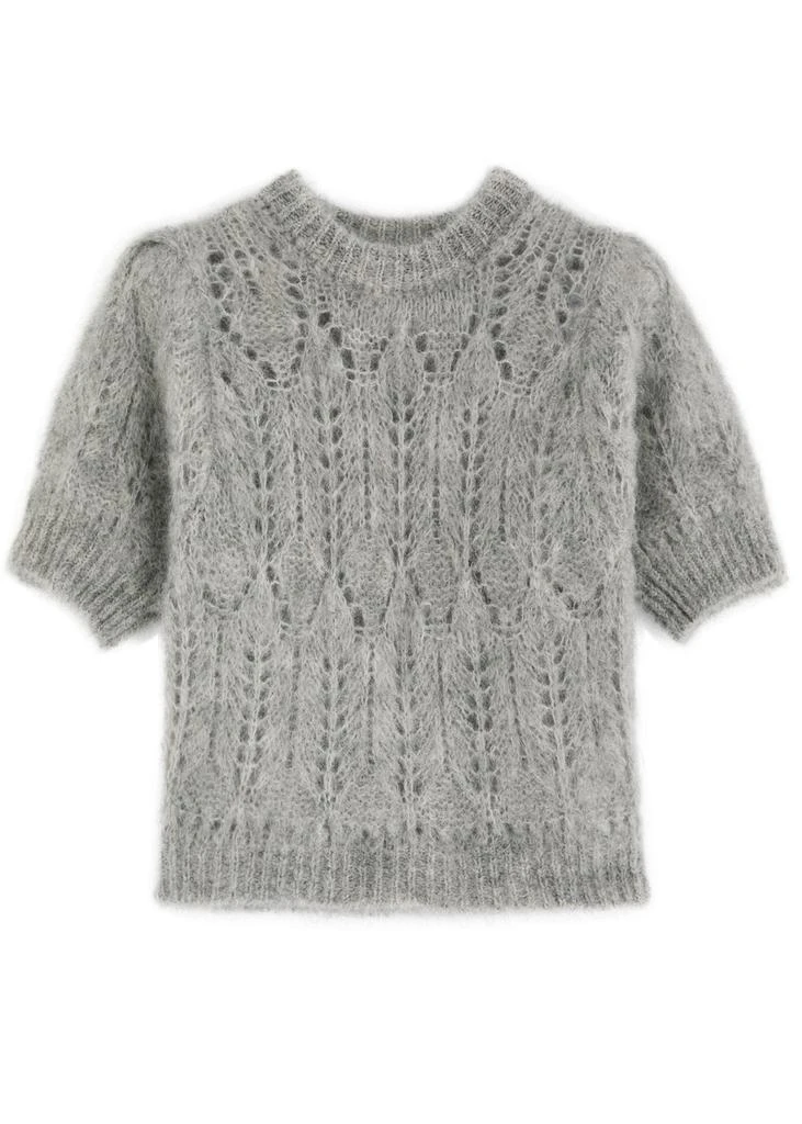 Citizens of Humanity Odette pointelle-knit mohair-blend jumper 1