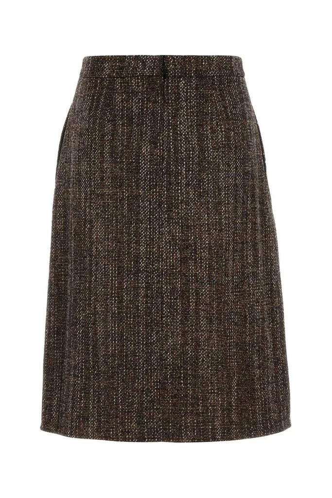 Fendi Fendi Midi Wrap Tweed Skirt 2