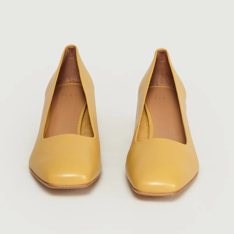 LOQ Villa Leather Heels Mostaza LOQ 3