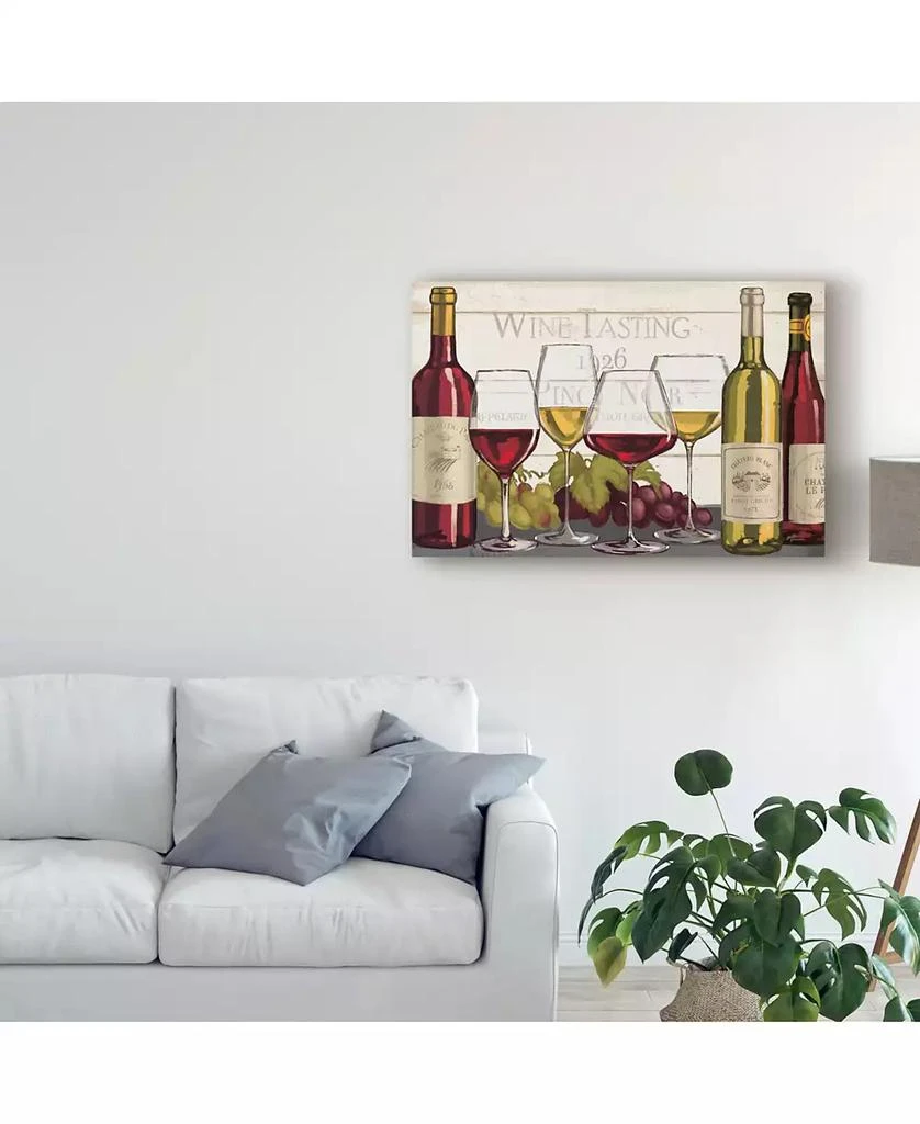 Trademark Global Janelle Penner Wine Tasting Red and White Canvas Art - 15" x 20" 3