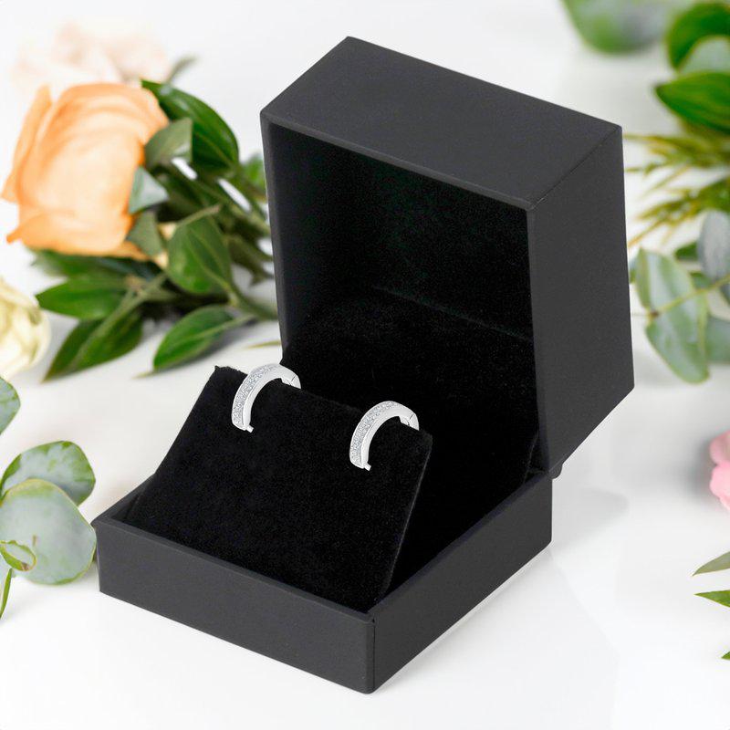 Club Rochelier 5A Cubic Zirconia Luxury Huggie Earrings