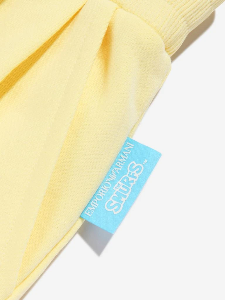 Emporio Armani Emporio Armani Boys Smurf Logo Shorts in Yellow 4