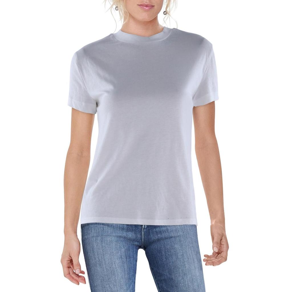 Wildfox Womens Solid Cotton T-Shirt