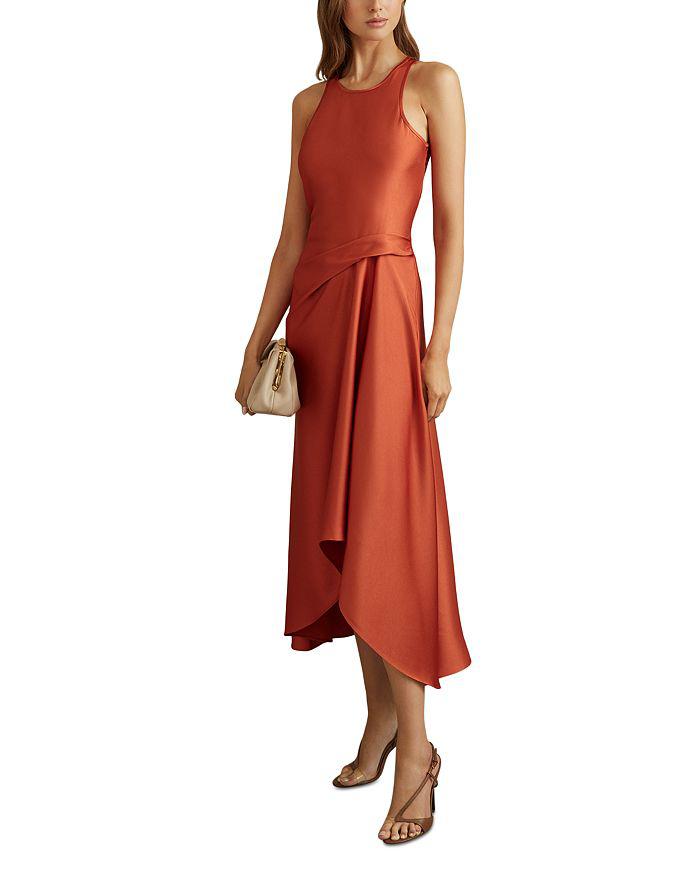 REISS Micah Drape Occasion Dress