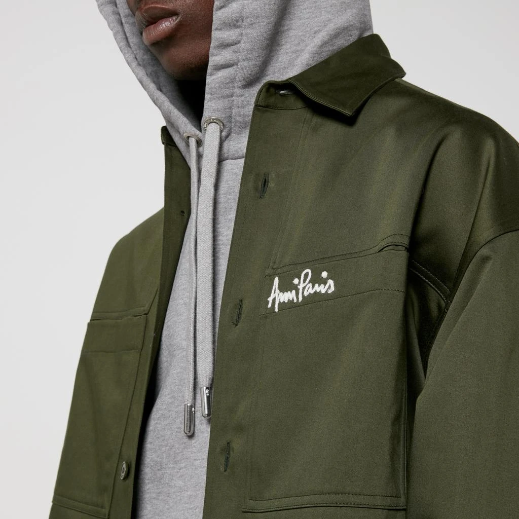 AMI Brushed Cotton-Canvas Overshirt 4