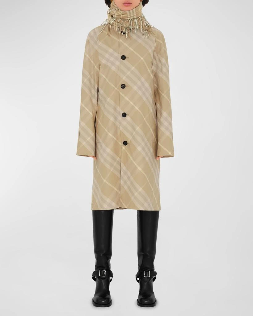 Burberry Reversible Check Print Trench Coat 2